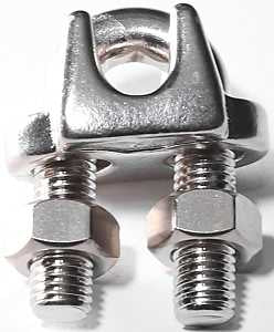 CABLE CLAMP WIRE SS 1/4       