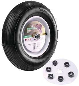 WHEEL WHLBRW PNEU UNI 16IN 5/8