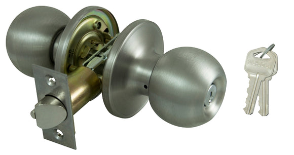 ProSource T3600V-PS Entry Knob, Stainless Steel, KW1, KA3 Keyway, 3 Grade