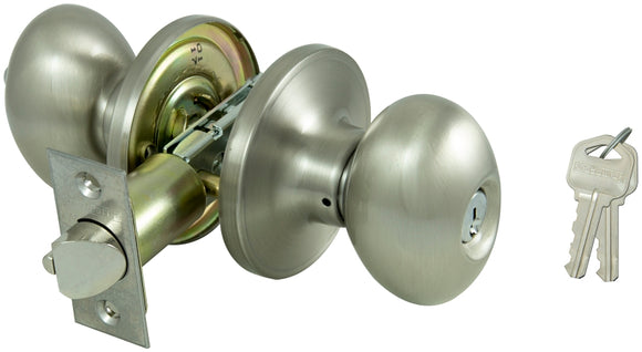ProSource TYLP00V-PS Entry Knob, Brass, KW1, KA3 Keyway, 3 Grade