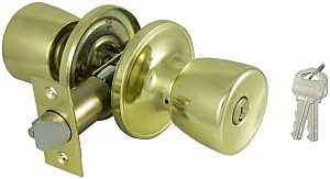 KNOB ENTRY TS TUBULAR POL BRS 