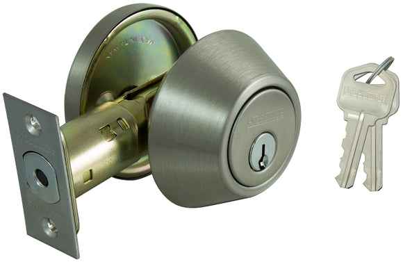 ProSource DBP1V-PS Keypad Lever Set, 3 Grade, Satin Nickel, 2-3/8 or 2-3/4 in Backset, KW1 Keyway