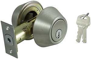 DEADBOLT DOUBLE CYL 6-WAY S/S 