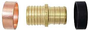 COUPLER PEX BRS-TO-POLY 3/4IN 