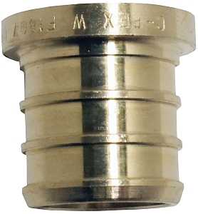 PLUG PEX TEST 3/4 INCH BRASS  