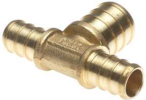 FITTING PEX TEE 1/2X1/2X3/4BRS