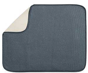 MAT KITCHEN LARGE PEWTER 18X17