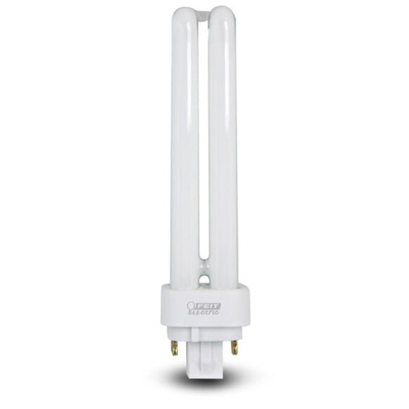 Feit Electric BPPLD26E/41 Compact Fluorescent Bulb, 26 W, PL Lamp, G24Q-3 Lamp Base, 1600 Lumens, 4100 K Color Temp