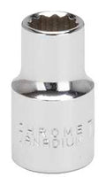 SOCKET STD 7/16IN X 12PT 1/2DR