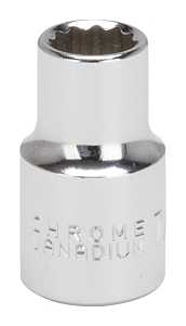 SOCKET STD 7/16IN X 12PT 1/2DR