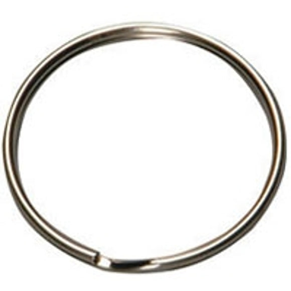 Hy-Ko KB107 Key Ring, Rust-Resistant, Split, 1-1/4 in OD Dimensions