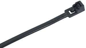 CABLE TIE RLS 12IN 50LB UV BLK