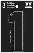 NUMBER HOUSE 1 3IN  VINYL BLK 