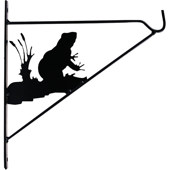 Landscapers Select GF-3059 Plant Bracket, 11 in L, Steel, Black, Matte Black, Wall
