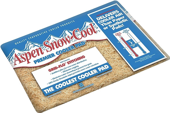Dial PIP08 Cooler Pad, 30 in L x 36 in W Dimensions, Premier, Fiber, Natural Wood