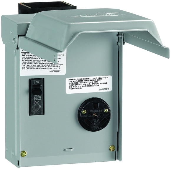 Midwest U013CP RV Power Outlet, 30 A, 120 V, Surface