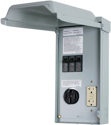 Midwest Midwest1LU502SS RV Outlet Box, 70 A, 120, 240 V, Surface