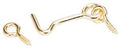 HOOK/EYE SOLID BRASS 1-1/2IN  