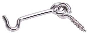 HOOK/EYE STAINLESS STEEL 2IN  