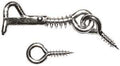 HOOK GATE SAFETY 2-1/2IN ZINC 
