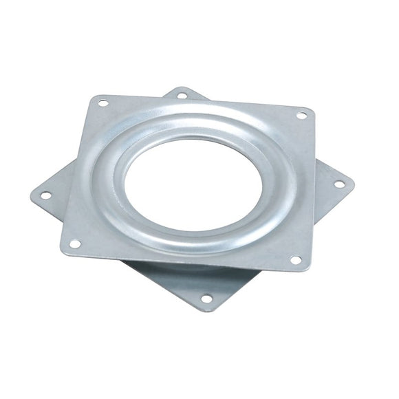 ProSource JC-L01-PS Lazy Susan Turntable, 300 lb, Steel Shelf, Silver, Zinc Plated