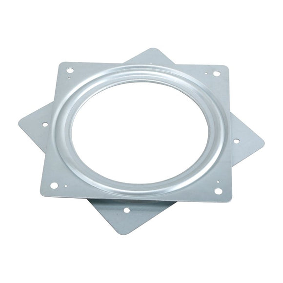 ProSource JC-L02-PS Lazy Susan Turntable, 500 lb, Steel Shelf, Silver, Zinc Plated