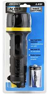FLASHLIGHT LED RUBBER 1D      