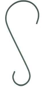 FEEDER BIRD HOOK METAL 12IN   