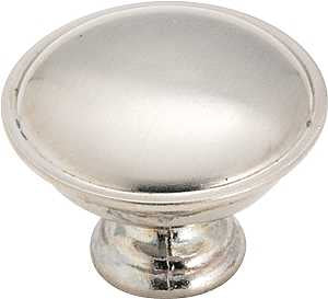 KNOB 1-5/16IN BRUSHED CHROME  