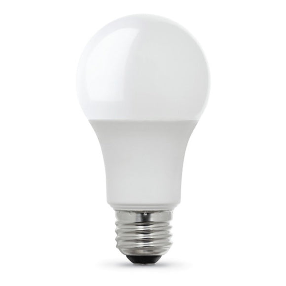 Feit Electric A800/827/10KLED/4 LED Bulb, General-Purpose, A19 Lamp, 60 W Equivalent, E26 Medium Lamp Base, Non-Dimmable