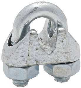 CLAMP CABLE ZINC PLATED 3/16IN