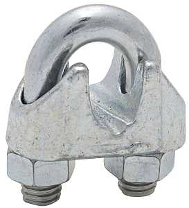 CLAMP CABLE ZINC PLATED 3/8IN 