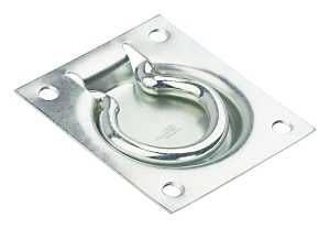 FLSH RNG PUL ZN PLT 3X3-1/2IN 