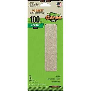 100GRIT ALUM OX 1/3 SHEET 6PK 