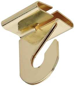 HOOK CEILING SUSPENDED BRASS  