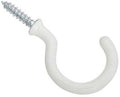HOOK OUTDR WHT VYL CTD 1-1/2IN