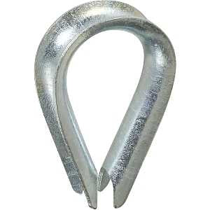 THIMBLE WIRE CBL ZN PLT 3/8IN 