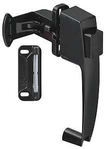 LATCH PUSHBTTN BLACK 1-3/4IN  