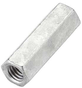 COUPLER GALV 3/8-16IN         