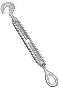 TURNBUCKLE FORGD GLV 3/8X6IN  
