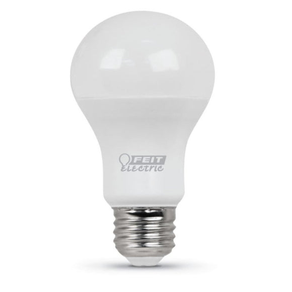 Feit Electric A800/830/10KLED/10/RP LED Bulb, General-Purpose, A19 Lamp, 60 W Equivalent, E26 Medium Lamp Base, Non-Dimmable