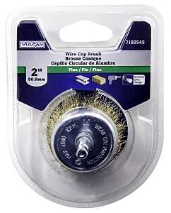 BRUSH CUP 1/4IN SHANK FINE 2IN