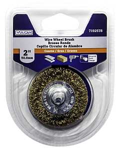 WHEEL BRUSH 1/4IN SHK 2IN CRSE