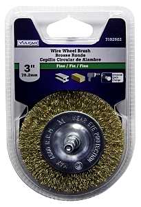 BRUSH WHEEL 1/4IN SHNK FN 3IN 