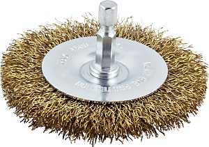 WHEEL BRUSH 1/4IN SHK 4IN CRSE