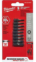 BIT INSERT HEX SET 9PC 1IN    