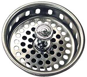 STRAINER BASKET 3-3/4IN CHROME