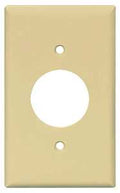WALLPLATE RCPT LT ALMOND 1G   