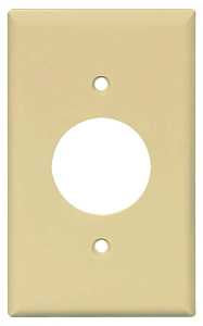 WALLPLATE RCPT LT ALMOND 1G   
