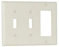 WALLPLATE 2-TOG DECO LT ALM 3G